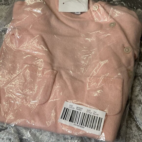 J Crew baby Limited Edition 100% Cashmere Pink One piece 3-6 Months NWT Classic - Picture 8 of 8